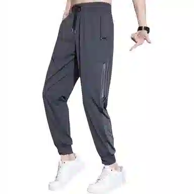 吉肯蒂 薄款潮流宽松运动裤学生束脚休闲裤 男款