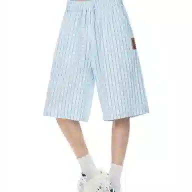 王者荣耀 美式复古格子五分裤宽松舒适透气居家户外运动休闲时尚百搭潮流篮球裤 男女同款