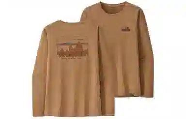 patagonia Women's Long-Sleeved Capilene Cool Daily Graphic Shirt C1logo T