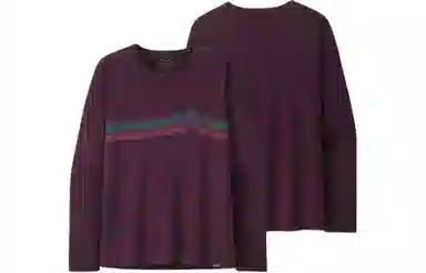 patagonia Women's Long-Sleeved Capilene Cool Daily Graphic Shirt C1logo T