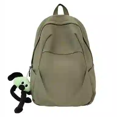 揽月 纯色轻便大容量通勤 尼龙 双肩包 男女同款情侣款 多色