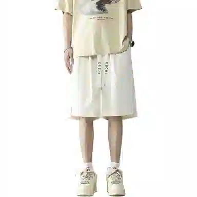 独驰 美式高街垂顺五分休闲短裤 男女同款