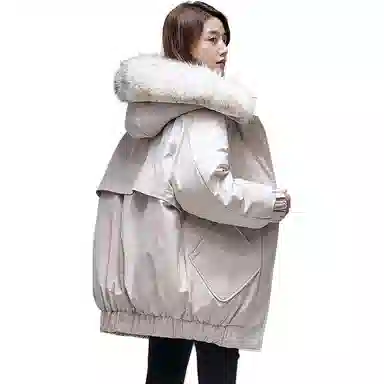 鸭鸭 直筒通勤简约长袖羽绒服 女款