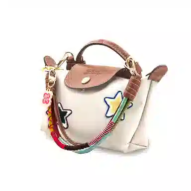 Longchamp Le Pliage 17 White Brown