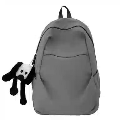 揽月 纯色轻便大容量通勤 尼龙 双肩包 男女同款情侣款 多色