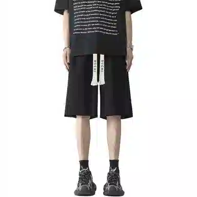 独驰 美式高街垂顺五分休闲短裤 男女同款