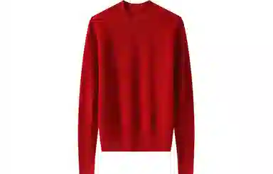 恒源祥 坑条半高领打底毛衣 女款