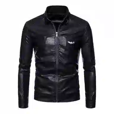 大白鲨 立领百搭潮流皮衣 男款