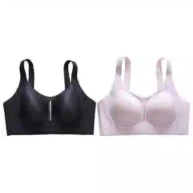 欧迪芬 欧迪芬 无痕轻薄亲肤透气上托聚拢防下垂收副乳无钢圈夏季清凉感两件装文胸 女款