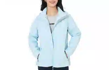 探路者 纯色连帽拉链二合一冲锋衣 女款