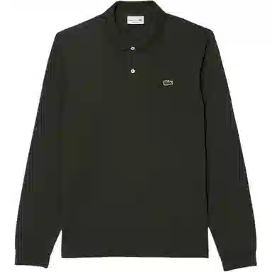 Lacoste Logo Patch Long Sleeve Polo