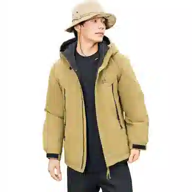 鸭鸭 纯色拉链简约羽绒服 女款