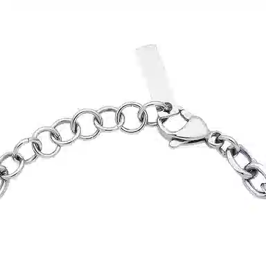 芊淑歆 几何设计 优雅简约精致闪耀时尚个性潮流独特可调节高级感首饰 钛钢 手链 男款