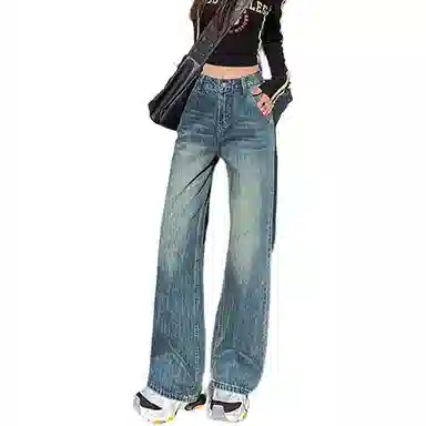 如续 时尚百搭气质优雅清新牛仔裤 女款