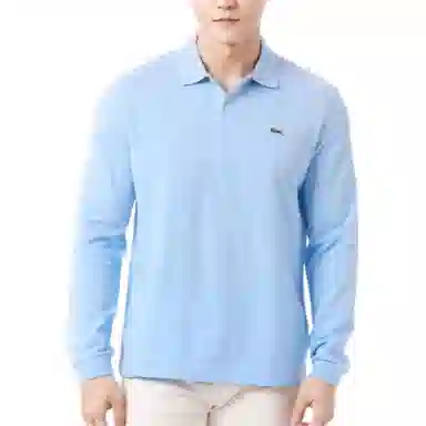 Lacoste Logo Patch Long Sleeve Polo