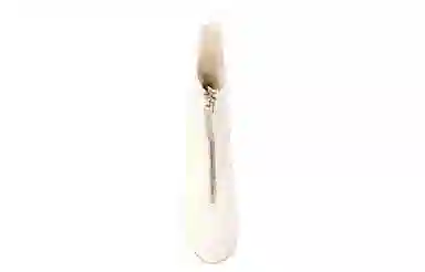 GUIDI Front Zip Ankle Boot White