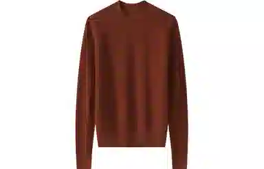 恒源祥 坑条半高领打底毛衣 女款