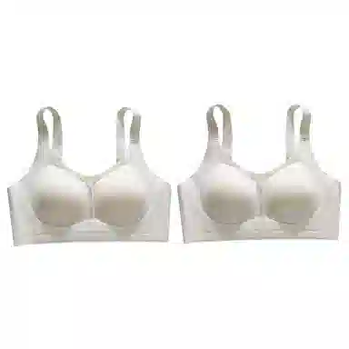 欧迪芬 欧迪芬 无痕轻薄亲肤透气上托聚拢防下垂收副乳无钢圈夏季清凉感两件装文胸 女款