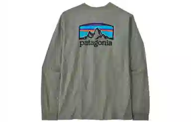 patagonia Men's Long-Sleeved Fitz Roy Horizons Responsibili-Tee LogoT