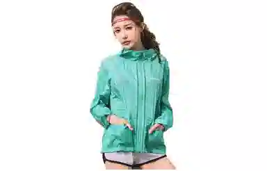 探路者 纯色拉链连帽防晒衣 女款