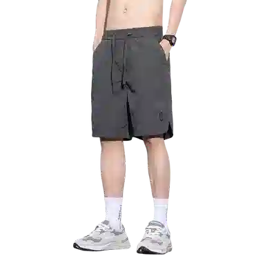 北极绒 美式复古时尚舒适高级感工装宽松薄款休闲短裤 男款