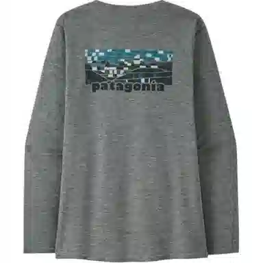 patagonia Women's Long-Sleeved Capilene Cool Daily Graphic Shirt C1logo T