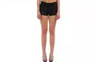 GCDS Logo Mid-Rise Shorts Black