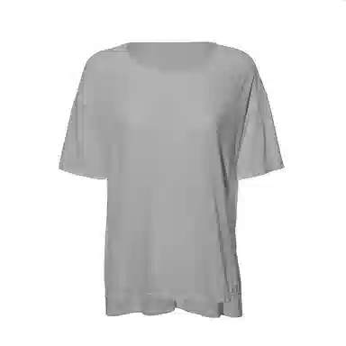 达兹 纯色落肩宽松瑜伽透气跑步短袖健身衣 女款