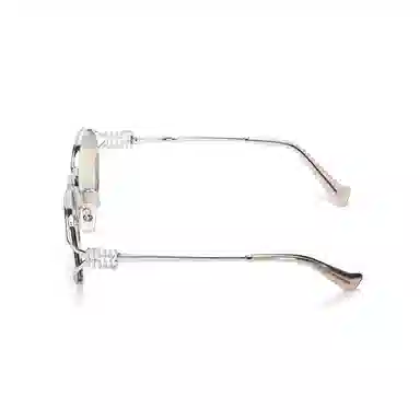 Miu Miu Oval Sunglasses Silver