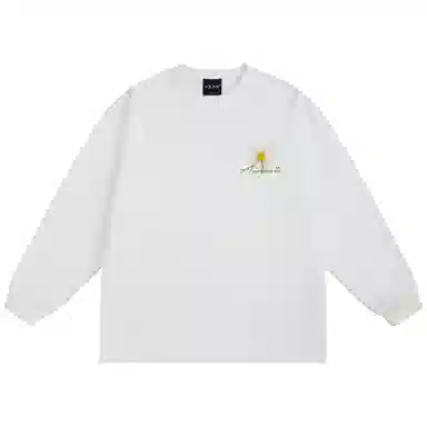 A.X.S.K Embroidered Daisy Long Sleeve Tee