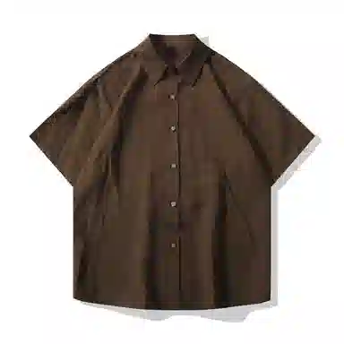 【dme】 日系纯色亚麻轻薄透气薄款宽松衬衣垂感简约休闲百搭衬衫 男女同款