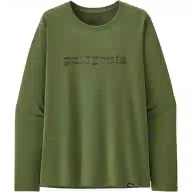 patagonia Women's Long-Sleeved Capilene Cool Daily Graphic Shirt C1logo T