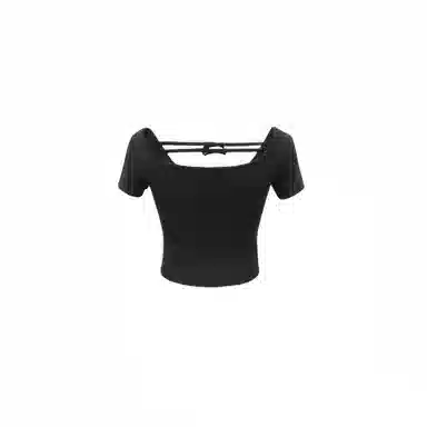YGPRW U-Neck Bow Print Tee