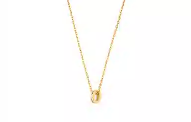 Hermes Mini Pop H Necklace Gold
