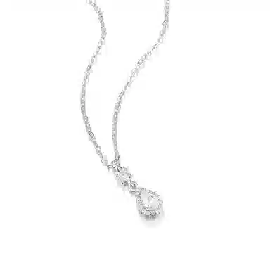 珂里 轻奢小清新人鱼之泪简约百搭水滴设计感超仙甜美锁骨链 环保合金 项链 女款