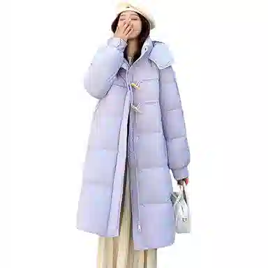 鸭鸭 中长款时尚百搭高克重加厚保暖羽绒服 女款
