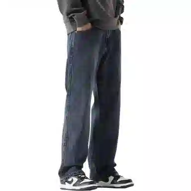 DUATOGE Vintage Loose Jeans Retro Blue