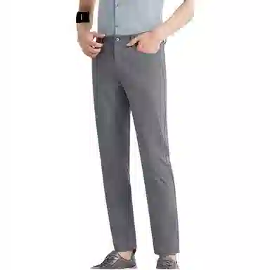 利郎 修身商务刺绣长裤休闲裤 男款