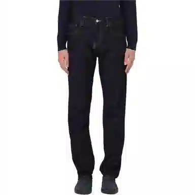 Armani Exchange Slim Fit Zip Denim Indigo