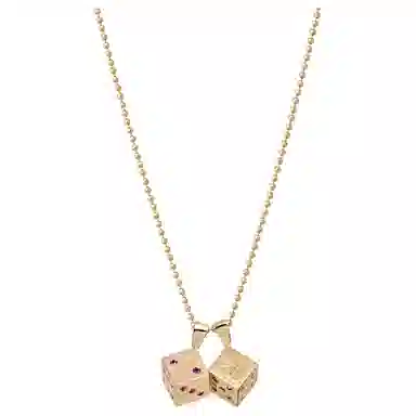 Supreme Jacob&Co Dice 14K Gold Pendant