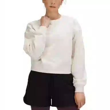 lululemon Softstreme Perfectly Oversized Cropped Crew Espresso