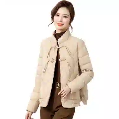 鸭鸭 新款优雅休闲纯色羽绒服 女款
