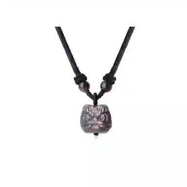 琅风 狮来运转链饰国风大气百搭有质感简约长度可调 玛瑙 项链 男女同款情侣款