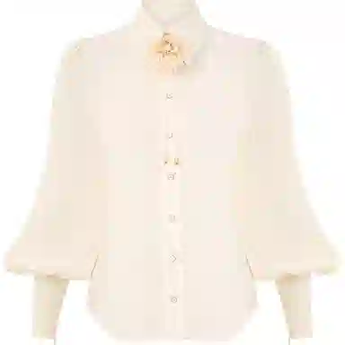 Zimmermann FW24 Cream Blouse