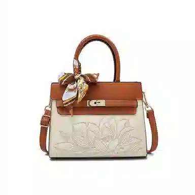 老人头 高级感新中式时尚百搭 合成革 单肩斜挎手提包 常规 女款 多色