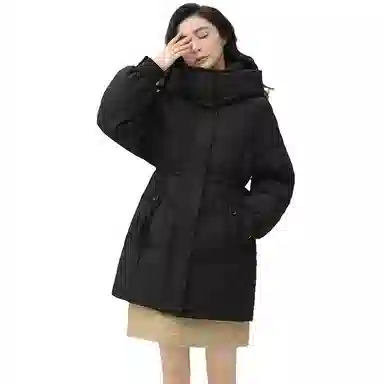 鸭鸭 纯色气质时尚高级感保暖羽绒服 女款