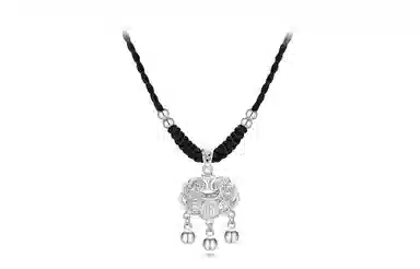 牧言 平安锁吊坠 精致轻奢小众高级感饰品 复古民族风锁骨链 项链 男女同款情侣款