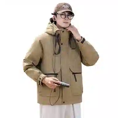 鸭鸭 时尚休闲工装百搭短款羽绒服 男女同款