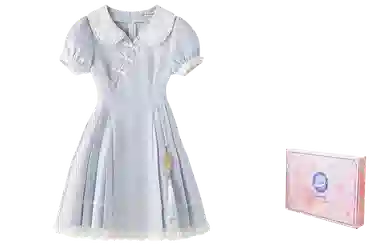 东鲸岁时记 新中式旗袍高级感显瘦短袖连衣裙 女款 白色