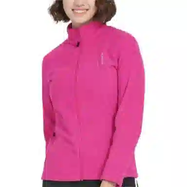 探路者 防风开衫可套穿纯色长袖绒感外套 女款